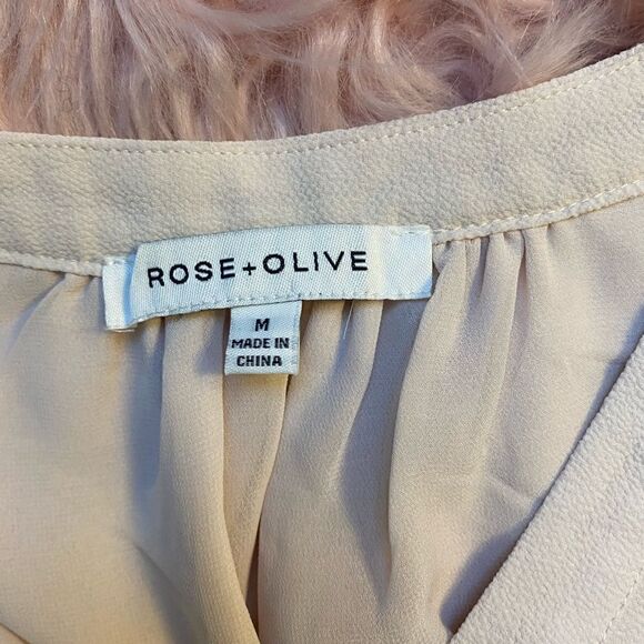 Rose + Olive Medium Blush Sleeveless Blouse - Picture 4 of 4